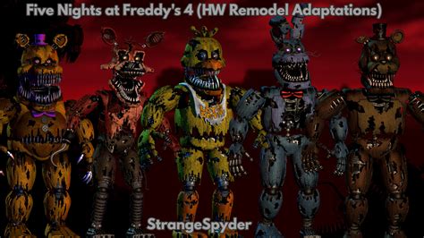 fnaf 4 animatronics|Five Nights at Freddy's 4 .